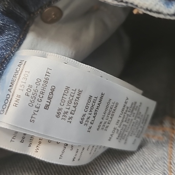 GOOD AMERICAN Good Classic Skinny-ish Fit Hi-Rise Jeans Women's Size 6/28 NWT - Picture 14 of 17